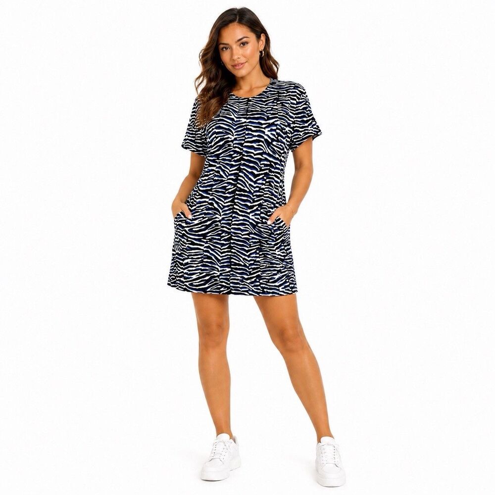 Just Cavalli Roberto Cavalli Crepe Bodycon Mini Dress Sz 40 Zebra Animal Print
